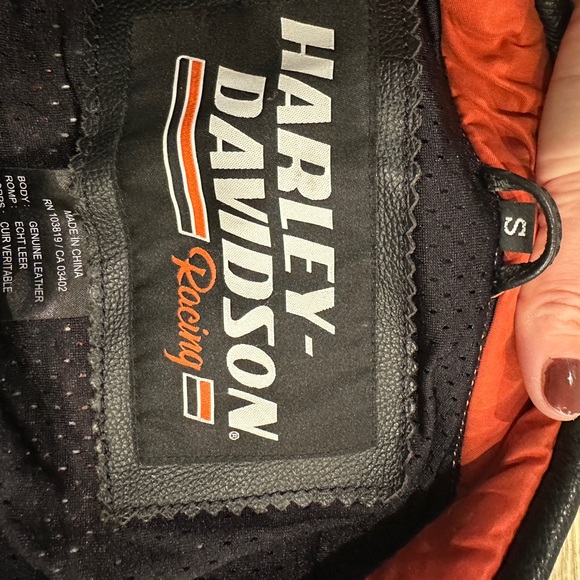Harley-Davidson Screamin' Eagle Black and Orange Jacket size small - Picture 11 of 13